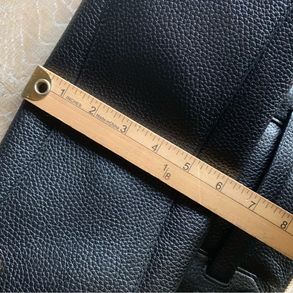 Michael Kors Hudson Black Pebbled Leather Shoulder Bag Purse EXCELLENT - Picture 13 of 16